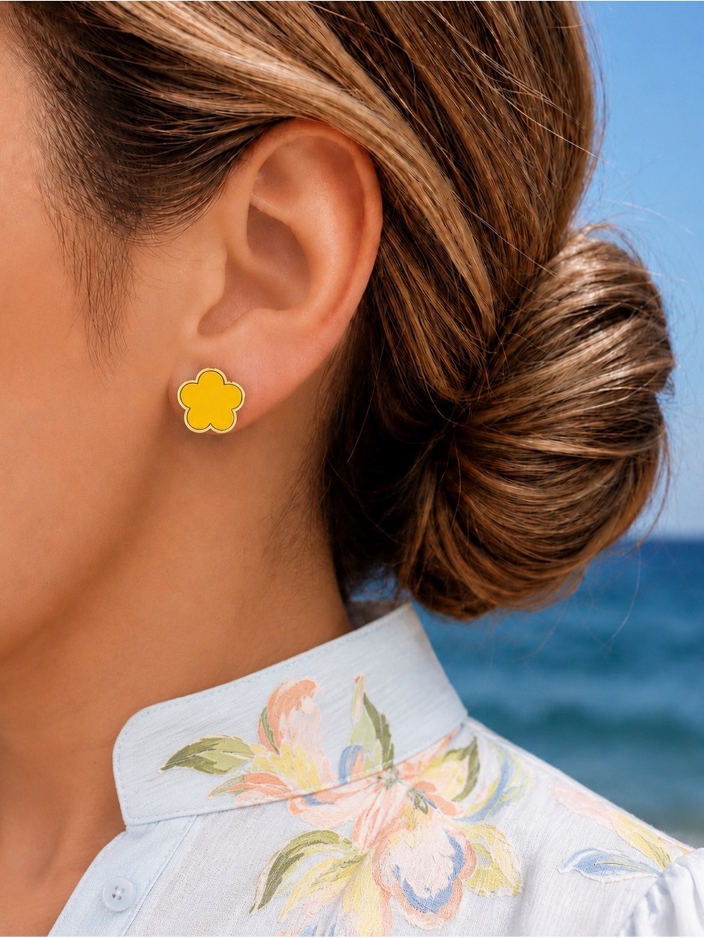 🆕Yellow Flower Stud Earrings